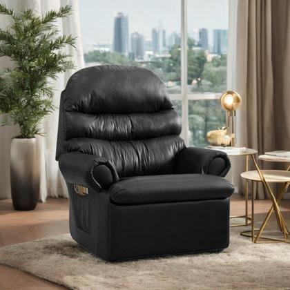 Imagem de Poltrona Do Papai Reclinavel em material sintético Conforto Do Vovô Amamentação