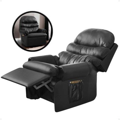 Imagem de Poltrona Do Papai Reclinavel em material sintético Conforto Do Vovô Amamentação