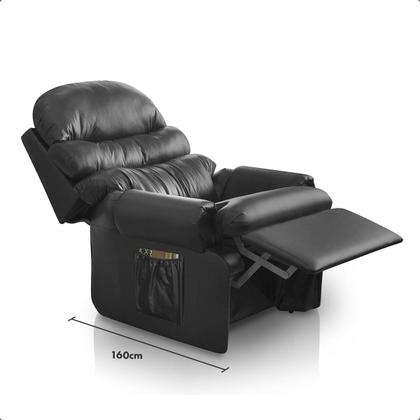 Imagem de Poltrona Do Papai Reclinavel em material sintético Conforto Do Vovô Amamentação