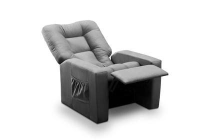 Imagem de Poltrona do Papai Reclinável Itália Suede Cinza Adonai Estofados