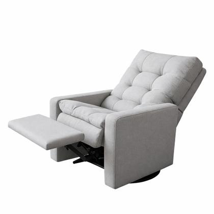 Imagem de Poltrona do Papai Reclinável Linho Luxo Premium Escritório Sala Recepção Cadeira