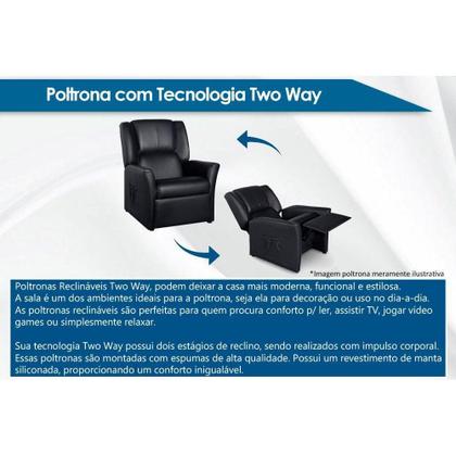 Imagem de Poltrona do Papai Reclinável Luxobel Colonus Two Way Courano Bege - Probel