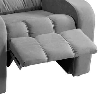 Imagem de Poltrona do Papai Reclinável Maldivas Suede Cinza Speciale Home