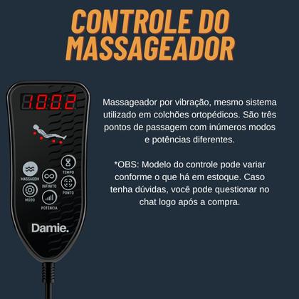 Imagem de Poltrona do Papai Reclinável Manual Em Material Sintético Com Massagem - Modelo Florença Damie