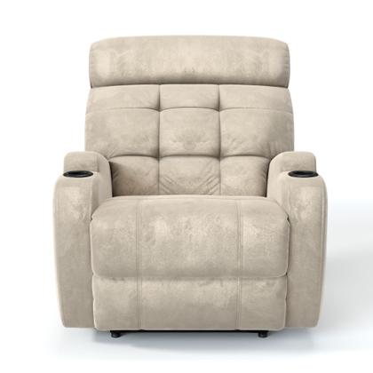 Imagem de Poltrona do Papai Reclinável Manual Em Suede Com Massagem - Modelo Florença Damie