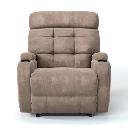 Imagem de Poltrona do papai Reclinável Manual em Suede - Modelo Florença Damie