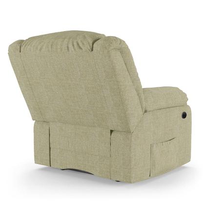 Imagem de Poltrona do Papai Reclinável Melim Power Elétrica Massagem Linho FH1 - D'Rossi