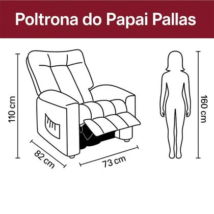 Imagem de Poltrona do Papai Reclinável Pallas Matrix
