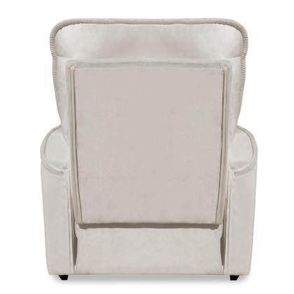 Imagem de Poltrona do Papai Reclinável para Descanso Veludo Bege