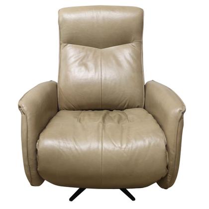 Imagem de Poltrona do Papai Reclinável Power Elétrica Conde Giratória com USB Couro Capuccino G76 - Gran Belo