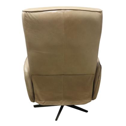 Imagem de Poltrona do Papai Reclinável Power Elétrica Conde Giratória com USB Couro Capuccino G76 - Gran Belo