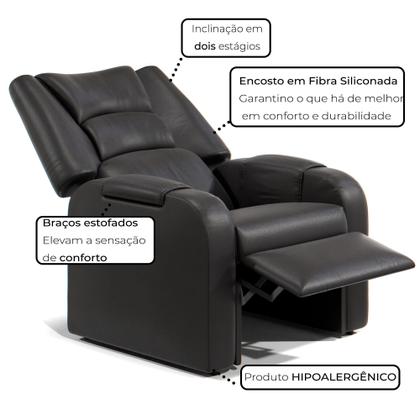 Poltrona Do Papai Retrátil Decor Com Encosto Reclinável Para Sala De Estar - MS Móveis Imagem de Poltrona Do Papai Retrátil Decor Com Encosto Reclinável Para Sala De Estar