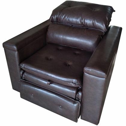 Imagem de Poltrona do Papai Retrátil Reclinável Tecido Sintético Conforto Larbelle