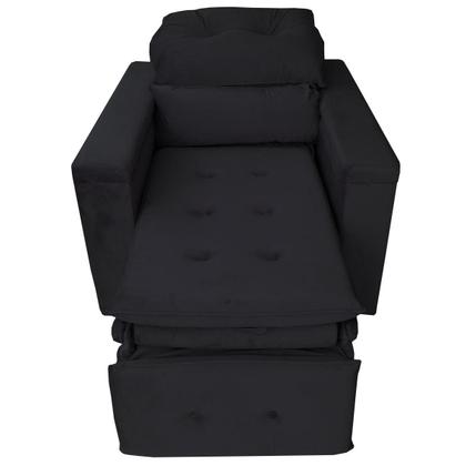 Imagem de Poltrona do Papai Retrátil Reclinável Veludo Conforto Larbelle