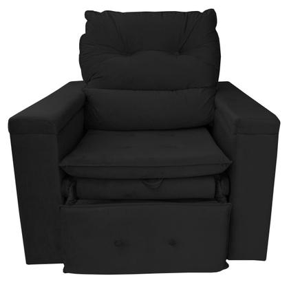 Imagem de Poltrona do Papai Retrátil Reclinável Veludo Conforto Larbelle