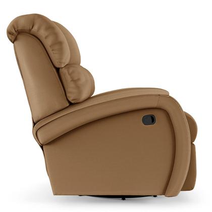 Imagem de Poltrona do Papai Sala de Cinema Reclinável Kylie Glider Manual Giratória PU Caramelo G23