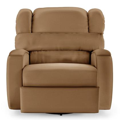 Imagem de Poltrona do Papai Sala de Cinema Reclinável Kylie Glider Manual Giratória PU Caramelo G23
