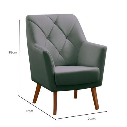 Imagem de Poltrona Grécia em Madeira Eucalipto Movellu Home