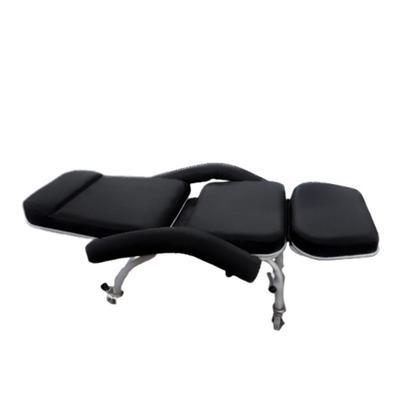 Poltrona Hospitalar Descanso Reclinável Com Perneira Independente e Rodízios Preta - Metal Solution Imagem de Poltrona Hospitalar Descanso Reclinável Com Perneira Independente e Rodízios Preta