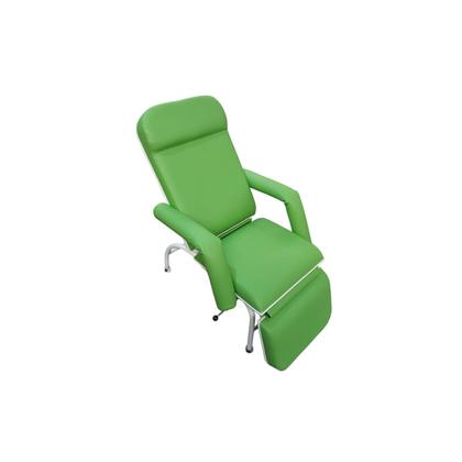 Imagem de Poltrona Hospitalar Luxo Reclinável 4 Posições Descanso Verde Bandeira