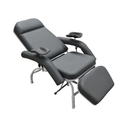 Imagem de Poltrona Hospitalar Reclinável Para Coleta e Hemodiálise Comfort Preta