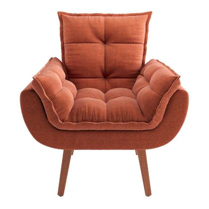 Poltrona Lidi Suede Terracota - Mobly Imagem de Poltrona Lidi Suede Terracota