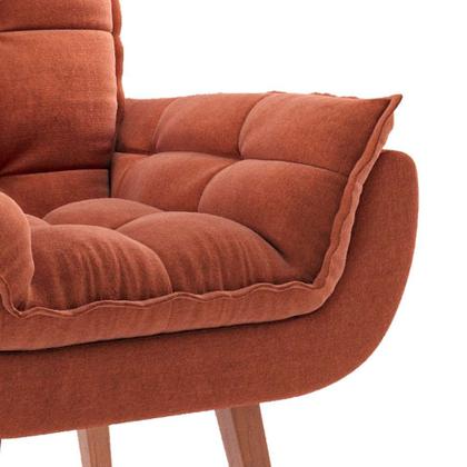 Poltrona Lidi Suede Terracota - Mobly Imagem de Poltrona Lidi Suede Terracota