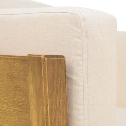 Imagem de Poltrona Minas Base Madeira Castanho Oregon - Datelli Design