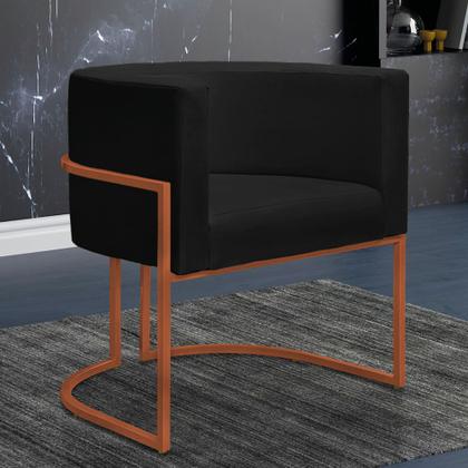 Imagem de Poltrona Nayara com Suporte Bronze