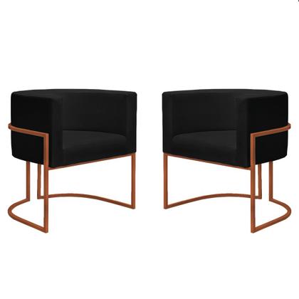 Imagem de Poltrona Nayara com Suporte Bronze