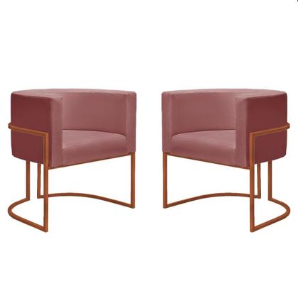 Imagem de Poltrona Nayara com Suporte Bronze