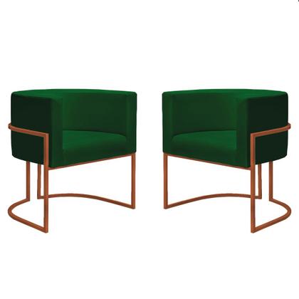 Imagem de Poltrona Nayara com Suporte Bronze