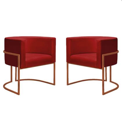 Imagem de Poltrona Nayara com Suporte Bronze