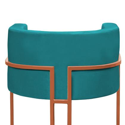 Imagem de Poltrona Nayara com Suporte Bronze