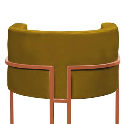 Imagem de Poltrona Nayara com Suporte Bronze