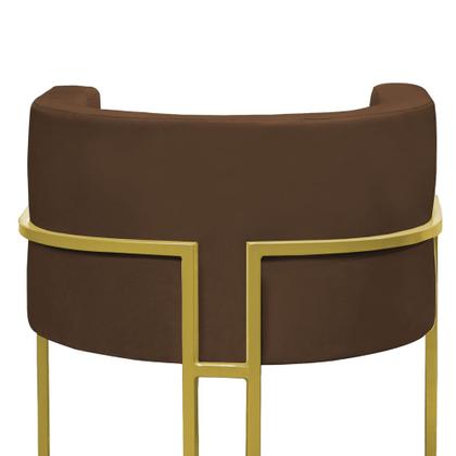 Imagem de Poltrona Nayara com Suporte Dourado