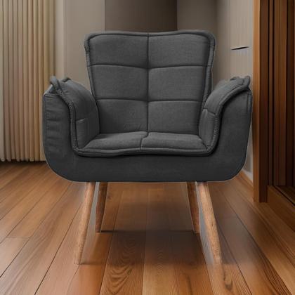 Imagem de Poltrona Opala Para Sala Cadeira Elegante Com Apoio de Braço em Veludo Várias Cores - Sentô