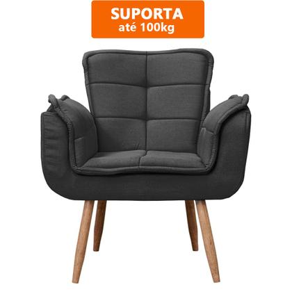 Imagem de Poltrona Opala Para Sala Cadeira Elegante Com Apoio de Braço em Veludo Várias Cores - Sentô