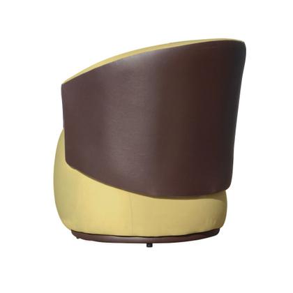 Imagem de Poltrona Organica Beatriz Design e Conforto Tecido Suede Com Composê em material sintético Marrom