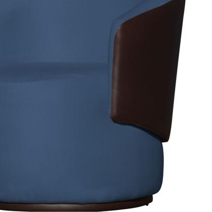 Imagem de Poltrona Organica Beatriz Design e Conforto Tecido Suede Com Composê em material sintético Marrom