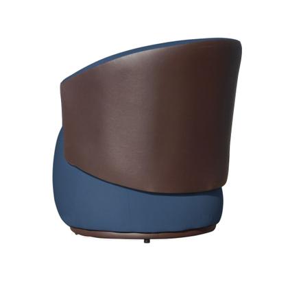 Imagem de Poltrona Organica Beatriz Design e Conforto Tecido Suede Com Composê em material sintético Marrom