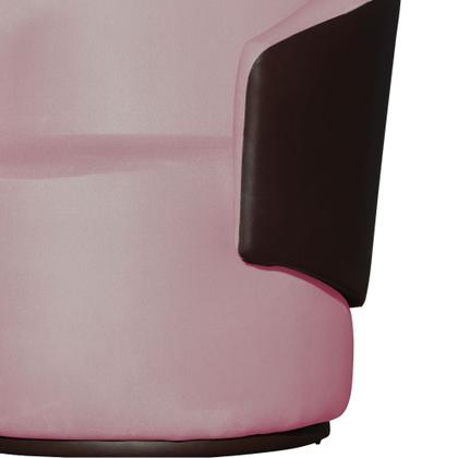 Imagem de Poltrona Organica Beatriz Design e Conforto Tecido Suede Com Composê em material sintético Marrom