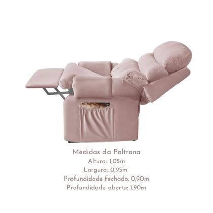 Poltrona Para Extensão De Cílios e Sobrancelhas Reclinável Suede - ART ESTOFADOS Imagem de Poltrona Para Extensão De Cílios e Sobrancelhas Reclinável Suede