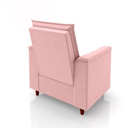 Imagem de Poltrona Para Sala Confortável Decorativa Londres Suede