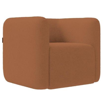 Imagem de Poltrona Para Sala De Estar Decorativa Kit Com 2 Maggie K04 Bouclê Terracota Mpozenato