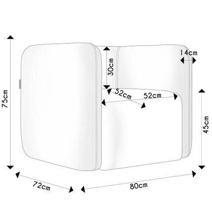 Imagem de Poltrona Para Sala De Estar Decorativa Kit Com 2 Maggie K04 Bouclê Terracota Mpozenato