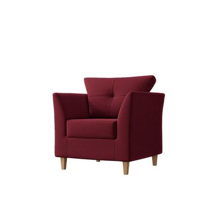 Imagem de Poltrona Para Sala Decorativa Isis Suede Marsala Visan Estofados