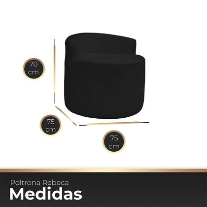 Imagem de Poltrona para Sala Orgânica Confortável e Reforçada Bouclé