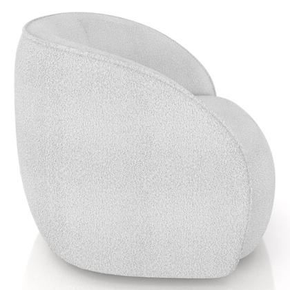 Imagem de Poltrona para Sala Orgânica Kit 2 Zion M22 Boucle Branco - Mpozenato