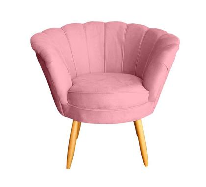 Imagem de Poltrona Petala Girassol De Decoração Confortável Para Recepção - Veludo - Sv Decor